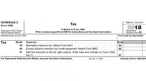 There are several notable changes to the form proposed for the tax year schedule 1 is used to report income or adjustments to income that can't be entered directly on the front page of form 1040. Irs Schedule 2 Will You Owe Extra Tax Nasdaq