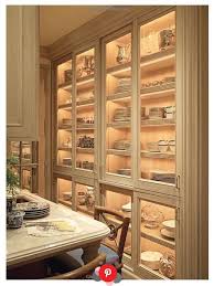 Glass Front Cabinets With Interior Lights For China Silver Storage Amp Display Kitchen Cab In 2020 Kitchen Shelves Styling Kitchen Pantry Cabinets Pantry Cabinet