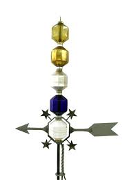 Stacked Hexagons On Weathervane Lightning Rod Lightning Weather Vanes