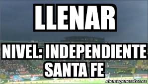 Los cantantes christian nodal y belinda se comprometen en españa. Meme Personalizado Llenar Nivel Independiente Santa Fe 1130830