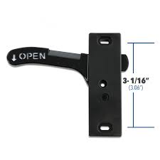 Numerous latches exist but they share similar working principles: Rv Screen Door Latch Left Hand Handle Kit Camper Motorhome Travel Trailer Walmart Com Walmart Com