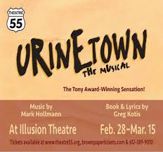 The musical is a satirical comedy musical that premiered in 2001, with music by mark hollmann, lyrics by hollmann and greg kotis, and book by kotis. Urinetown The Musical Illusion Theater