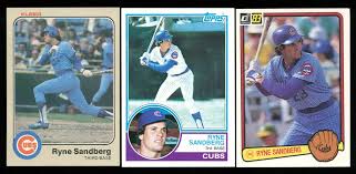 Free shipping free shipping free shipping. Lot Of 3 Ryne Sandberg Rookie Baseball Cards With 1983 Fleer 507 Rc 1983 Topps 83 Rc 1983 Donruss 277 Rc Pristine Auction