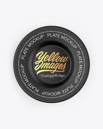Assets for photoshop, sketch, xd. Matte Plate Mockup In Cup Bowl Mockups On Yellow Images Object Mockups
