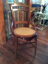 Antique Victorian Eastlake Style Cane Bottom Hip Hugger Dining Chairs Ornate 2 Dining Chairs Chair Eastlake