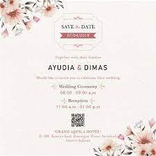 Apakah desain undangan pernikahan mempengaruhi uang sumbangan? E Invitation Undangan Pernikahan Digital Si 020 Anyelir Studio Bridestory