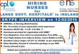 Nurses Job Vacancy In Ireland Skype Interview On Job Vacancies Nursing Jobs Skype Interview Nurse