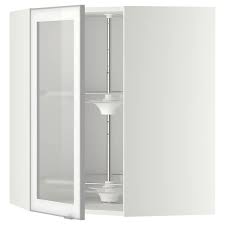 Metod خ حائط زاوية رف دو ار ب زجاجي أبيض Jutis زجاج محبب Ikea