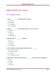 Get the most popular abbreviation for jobstreet english language assessment updated in 2020. English Proficiency Test Answers Pdf