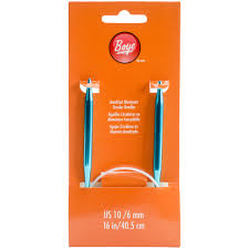 I bought two pairs at joann's that had such sharp points i was drawing blood. Circular Aluminum Knitting Needles 16 Size 10 6mm Walmart Com Walmart Com