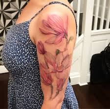 Watercolor tattoos are also a new creative in tattoo art. Magnolia Watercolor Tattoo By Cody At Central Tattoo Studio Philadelphia Pa Album On Imgur