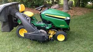 It would start up and run for about 15 minutes and quit. My John Deere X380 Lawn Tractor With The Power Mulcher Power Flow Bagger Youtube