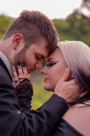 I wasn't sure what to expect when Jayce and Dylan described their wedding  style as Western Gothic but omgggggg I am OBSESSED. 😍🖤 Venue: River Deer  Run RV Resort Wedding Dress: Trinkets