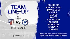 Futsal ksw golf handball iran. Atletico Madrid Vs Chelsea Team Line Ups Itv News