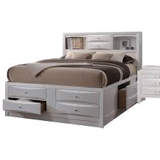 Queen size white bedroom sets : Acme Furniture Ireland Storage White 21700q Queen Bed W Storage Del Sol Furniture Captain S Beds