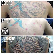 The removal process requires time and patience to ensure both safety and efficacy. Mj Driver Laser Tattoo Removal And Lightening Before After 2 Treatments Cover Up By The Genius That Is Anna Day All Laser And Cover Up Done At Westside Tattoo Facebook