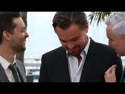 A still from the movie showing the restaurant where the film took place, leonardo dicaprio in 1995, and tobey maguire. Tobey Maguire Talks Admiration For Leonardo Dicaprio At Cannes Film Festival Popsugar News Youtube