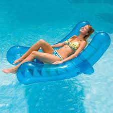 an inflatable rocker that s fun fashionable and comfortable rocker lounger is a pool rocker that s uniquely pool lounger inflatable swimming pool pool chaise