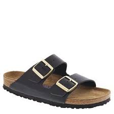 Birkenstock Arizona Rose Gold Buckle Birkenstock Arizona Leather Soft Footbed Sandal Hunter Black Gold Buckle Leather Strap Sandals Black Strappy Shoes Leather Slide Sandals
