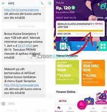 Bukan itu saja axis juga memiliki beragam paket internet sehingga pengguna axis dapat memilih daftar isi. Kuota Emergency Axis Cara Pinjam Terbaru 2021 Carasianturi