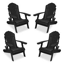 Outer Banks 4 Piece Deluxe Adirondack Chair Set Available In 19 Colors Adirondack Chair Adirondack Chair Set