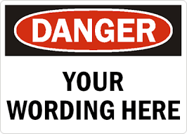 Choose the signs that will work best for your application, keeping in mind you need to alert people to wet surfaces before they enter hazardous areas. Custom Osha Danger Sign
