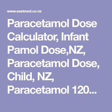 paracetamol dose calculator infant pamol dose nz