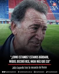 Lopardo rompió el silencio y dió el primer testimonio luego de que se  oficializara la renuncia de Miguel Ángel Russo y su nuevo cargo como DT de  Boca: “El viernes le pregunté