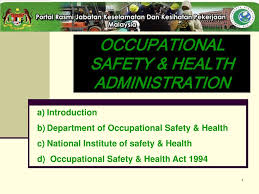 Occupational health and safety amendment act, no. Ppt Occupational Safety Health Administration Powerpoint Presentation Id 1085220