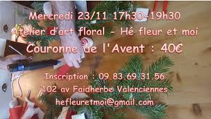 Couronne De L Avent Art Floral Art Atelier D Art