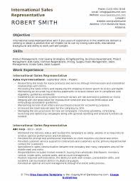 International Sales Representative Resume Samples Qwikresume