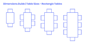 Rectangular Dining Tables Are Efficient Tables That Are Available In A Variety Of Sizes And Proportions For Dining Table Dimensions Rectangle Table Table Sizes