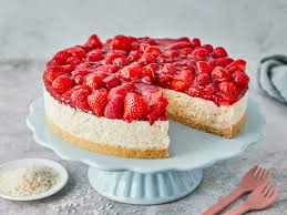 Heute gibt es kiba kuchen mit keksboden, frischkäsecreme und buntem gelee. Erdbeer Frischkase Torte Mit Keksboden Einfach Backen