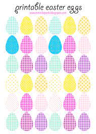 You can paint on it or just leave it plain. Free Printable Cheerfully Colored Easter Eggs Ausdruckbare Ostereier Freebie Easter Printables Free Coloring Easter Eggs Free Printable Planner Stickers
