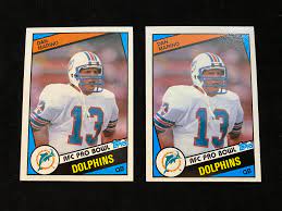 Topps has created some of the hobby's most iconic football cards, including almost all of those that would be on the list of the most valuable and popular both are hall of famers. Sold Price Pair Of 1984 Topps Football Dan Marino Rookie Cards 123 Hof Invalid Date Edt