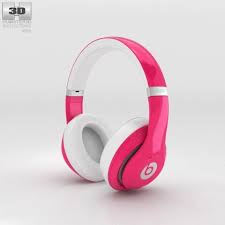 Beats By Dr Dre Studio Over Ear Headphones Pink 3d Model Audio Max C4d Obj 3ds Fbx Lwo Stl Wireless Beats Headphones Dre Headphones