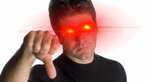 Simon Cowell Lazer Eyes Blank Template Imgflip Good luck to all the contestants and thank you all for tuning in. simon cowell lazer eyes blank template