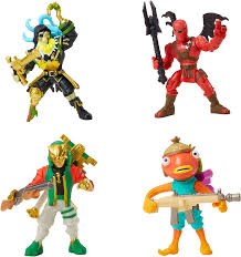 Every fun, poseable figure includes swappable weapons, accessories, and back bling. Amazon Com Fortnite Battle Royale Collection Squad Pack Blackheart Hybrid Master Key Fishstick Mini Action Figures Toys Games