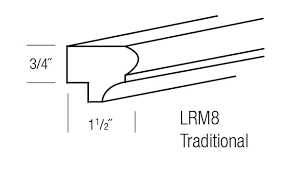 You can use it in order to hide lighting fixtures that are under your cabinet and to provide a filter for the glare from those lights. Lrm8 T Traditional Light Rail Molding Branford Slab Rta Kitchen Cabinet