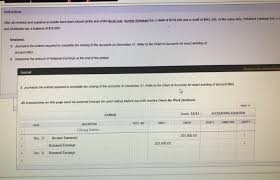 Get Answer Journalizing Entries I Just Need Help With The