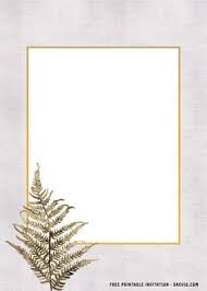 free printable green fern birthday invitation card in 2021 birthday invitation templates birthday invitations maple leaf template