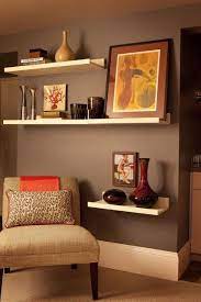 Floating Shelves Eclectic Living Room Home Decor Contemporary Living Room Design