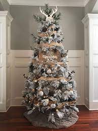 Silver And White Snow Covered Christmas Tree White Christmas Tree Decorations Personalised Christmas Baubles Colorful Christmas Tree