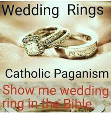 Finally Somebody Gets It This Is Pagan A Hebrew Wedding Never Had Rings Hebrewisraelites Spreading Truth Israelis Bible Facts Bible Knowledge Bible Truth