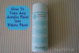 Acrylic Paint Into Fabric