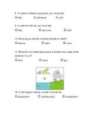Water Cycle For 2nd Grade Water Cycle Quiz 2nd Grade Sol Science Science Lessons 2nd Grade Study Guide