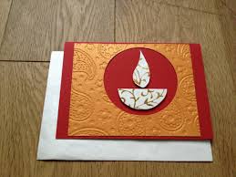 If someone has not any skill in crafting then they can also make these cards easily. Diwali Homemade Greeting Cards Ideas