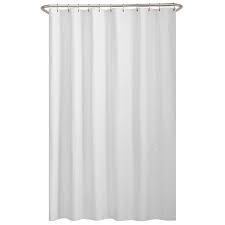Mainstays Water Repellent Fabric Shower Curtain Or Liner 72 X 70 Image 4 Of 4 Fabric Shower Curtains Long Shower Curtains Curtains