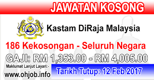 Jawatan kosong kkm 2021 yang tersenarai adalah seperti berikut job postings melibatkan lokasi seluruh malaysia. Jawatan Kosong Kastam Kelantan Kerkosa