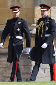 Prince harry's ring is a platinum band with a textured finish and ms markle's has been made from a piece of welsh gold. What Is Prince Harry Wearing At The Royal Wedding British Gq British Gq